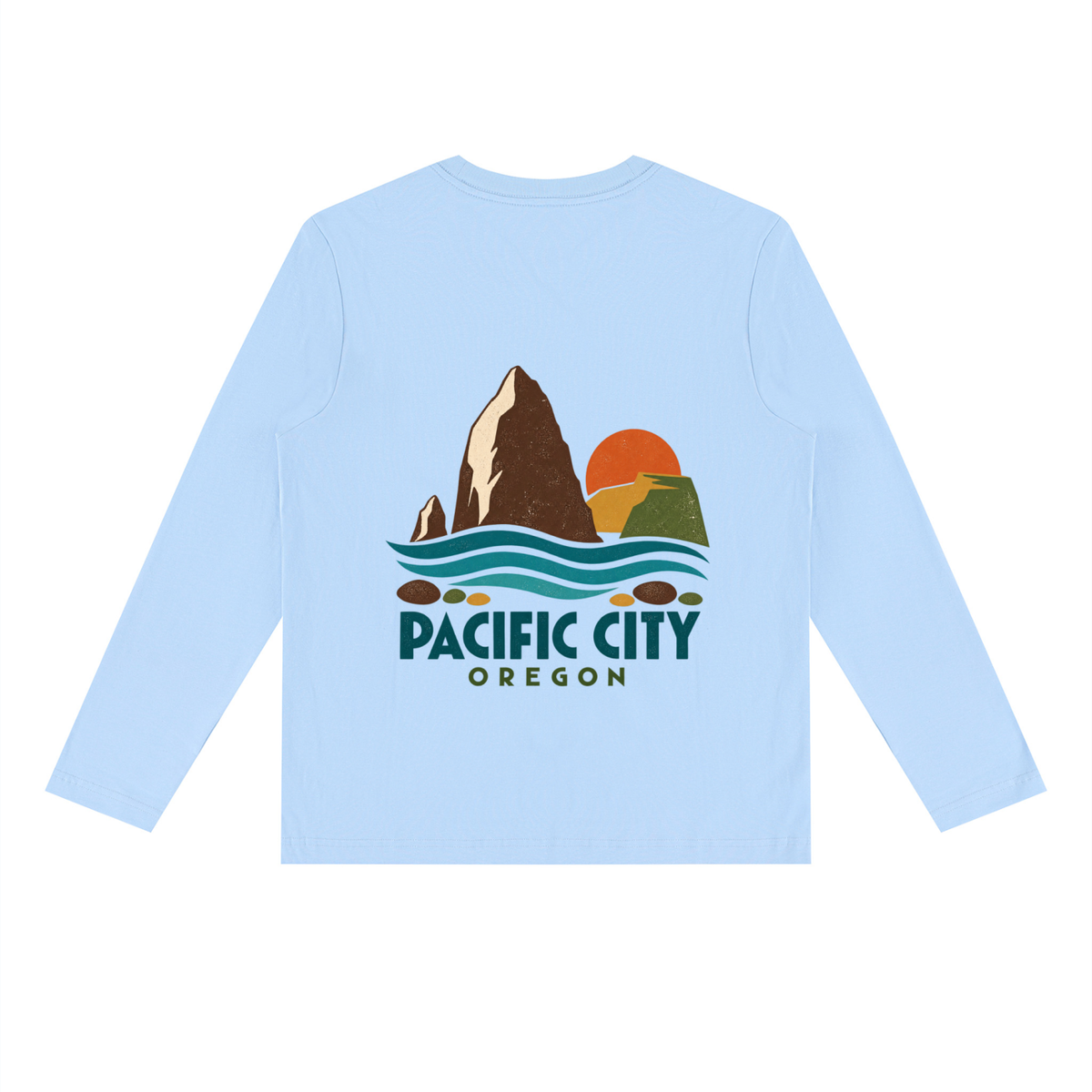 Pacific City, Oregon Unisex Heavyweight Long Sleeve T-Shirt