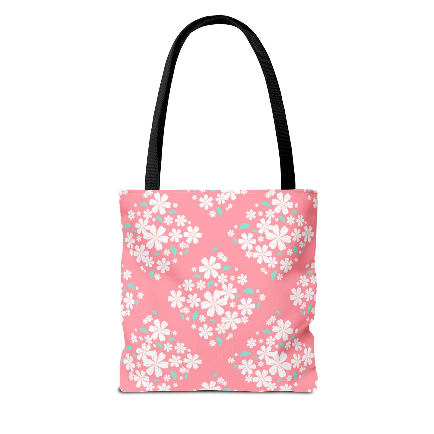 Pink Cherry Blossom Tote Bag — Floral Spring Market Bag
