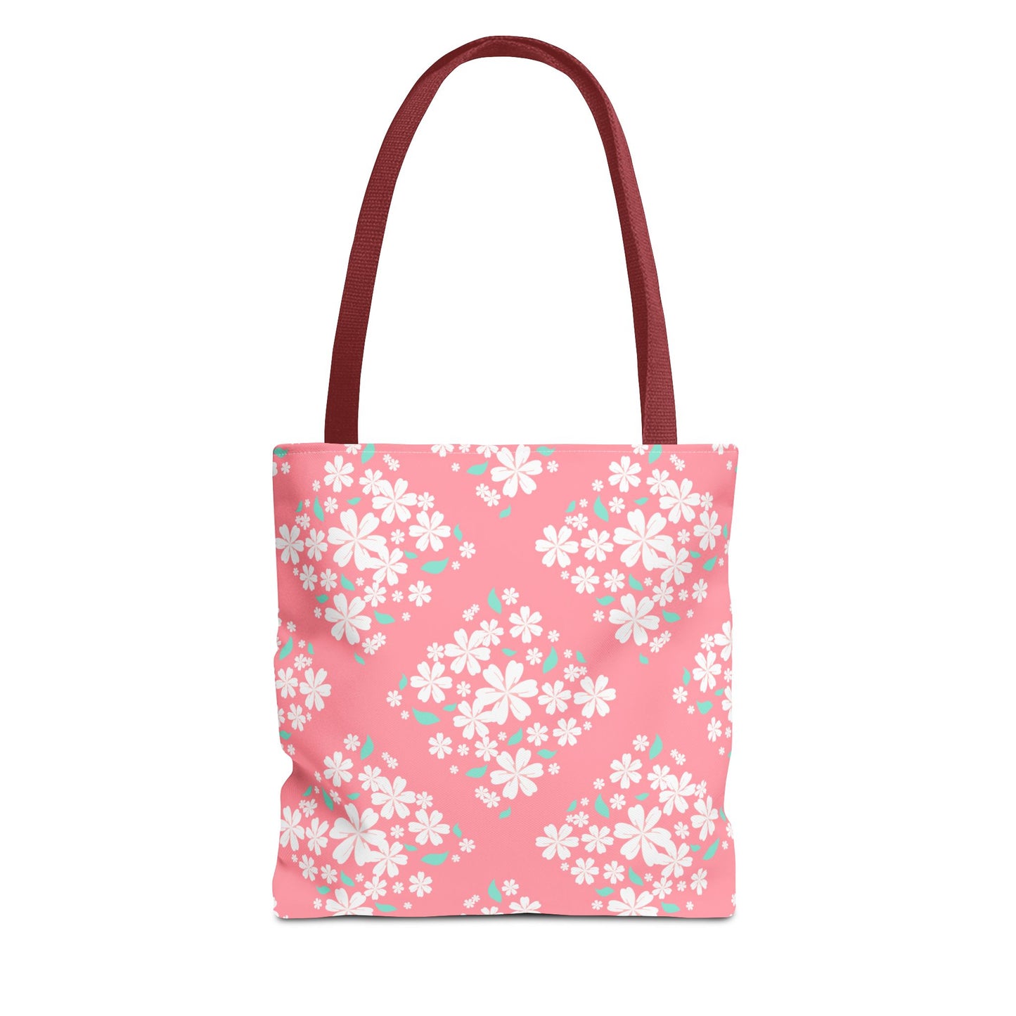 Pink Cherry Blossom Tote Bag — Floral Spring Market Bag