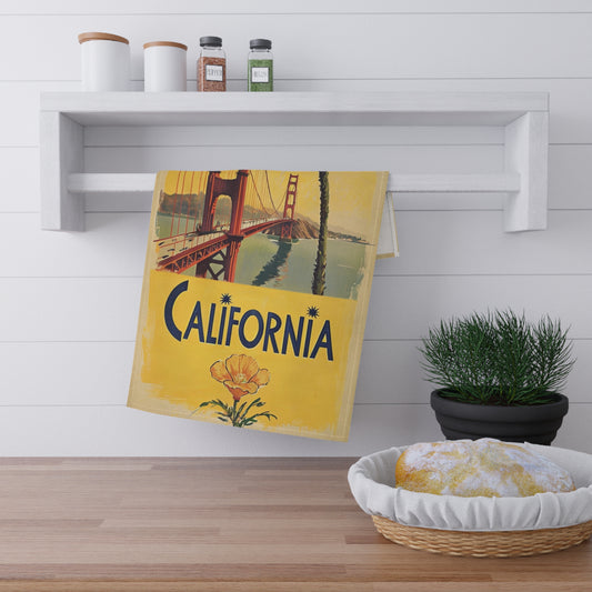 California Golden Gate Vintage Tea Towel