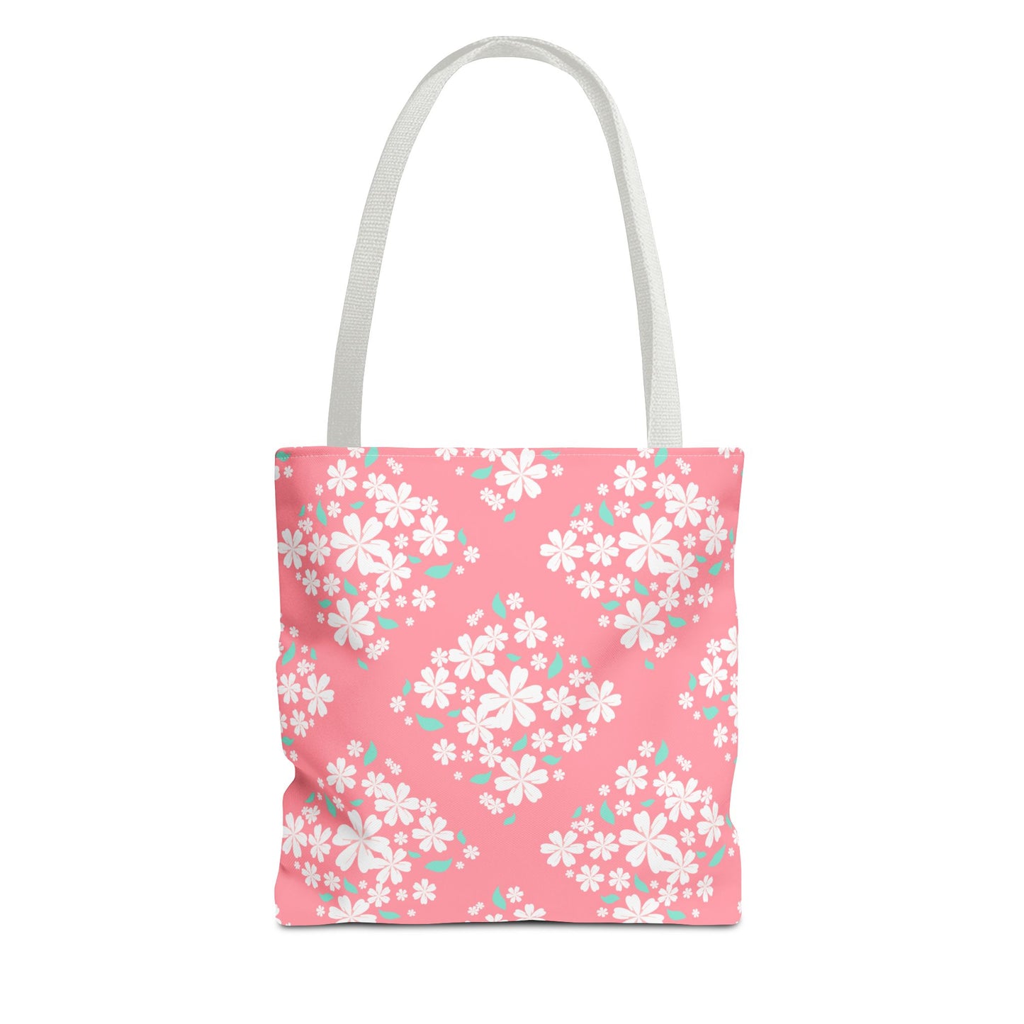 Pink Cherry Blossom Tote Bag — Floral Spring Market Bag