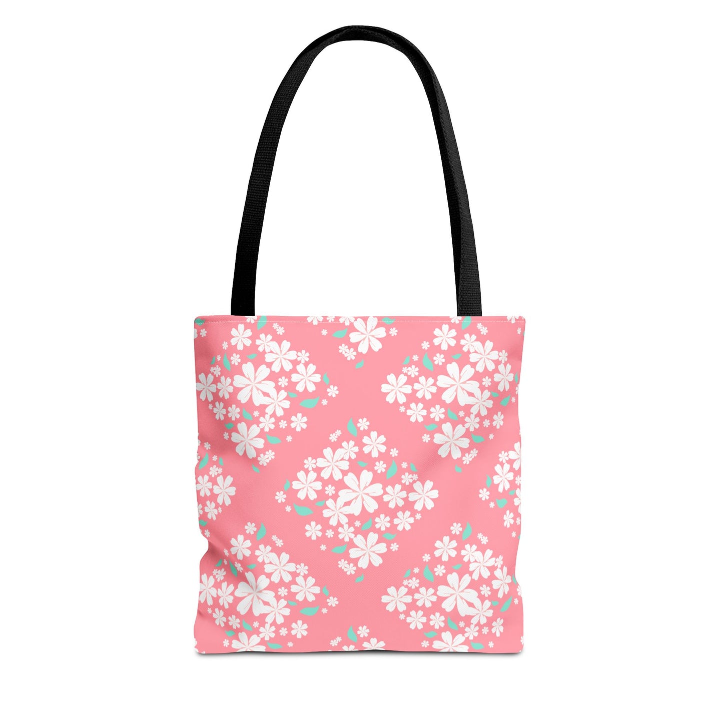 Pink Cherry Blossom Tote Bag — Floral Spring Market Bag