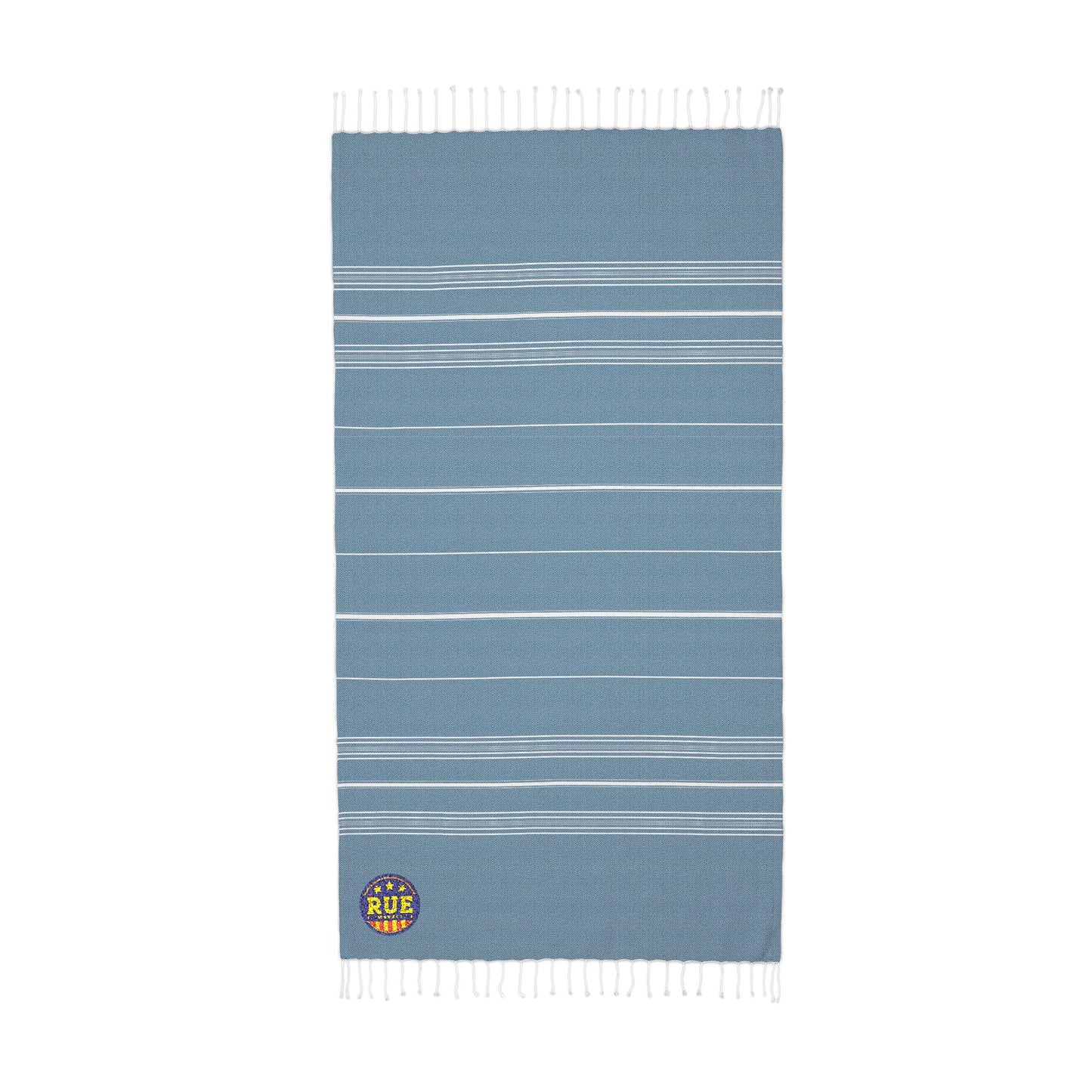 Cali Embroidered Throw Blanket — Striped Turkish-Style Beach & Home Throw