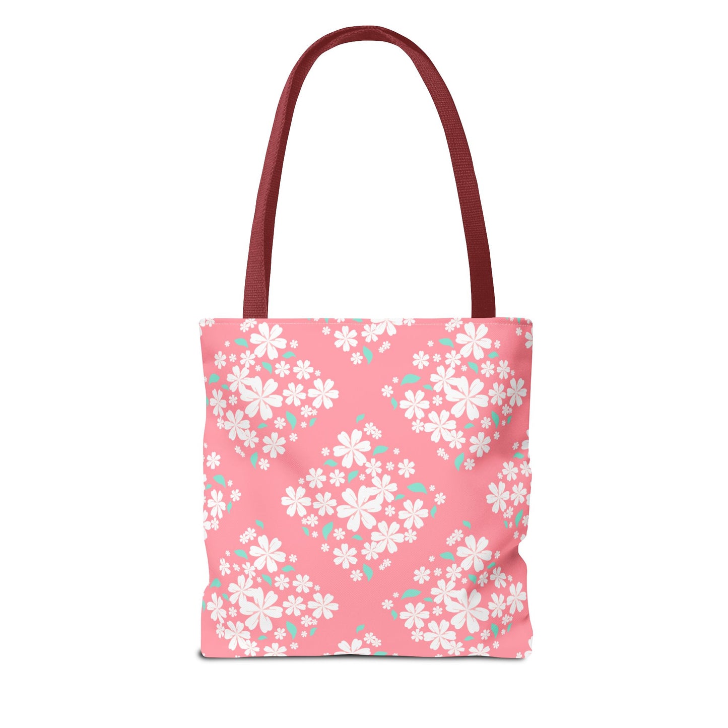 Pink Cherry Blossom Tote Bag — Floral Spring Market Bag