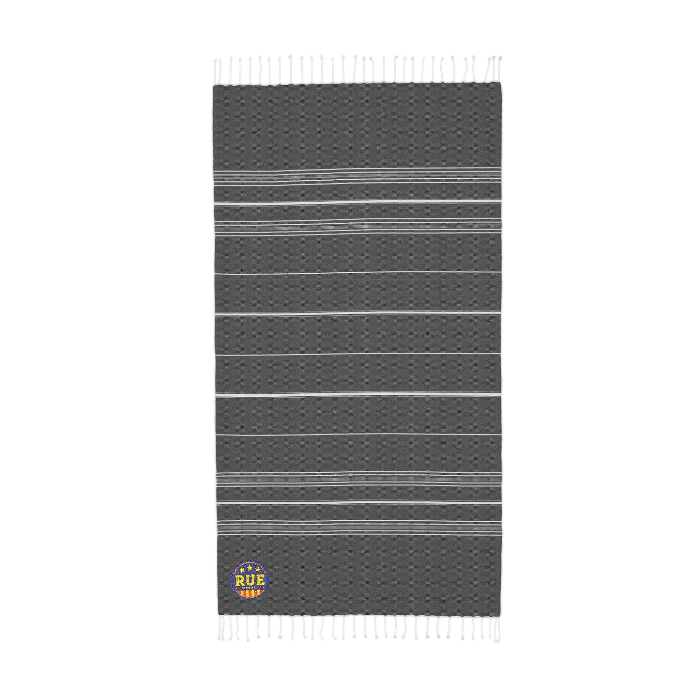 Cali Embroidered Throw Blanket — Striped Turkish-Style Beach & Home Throw