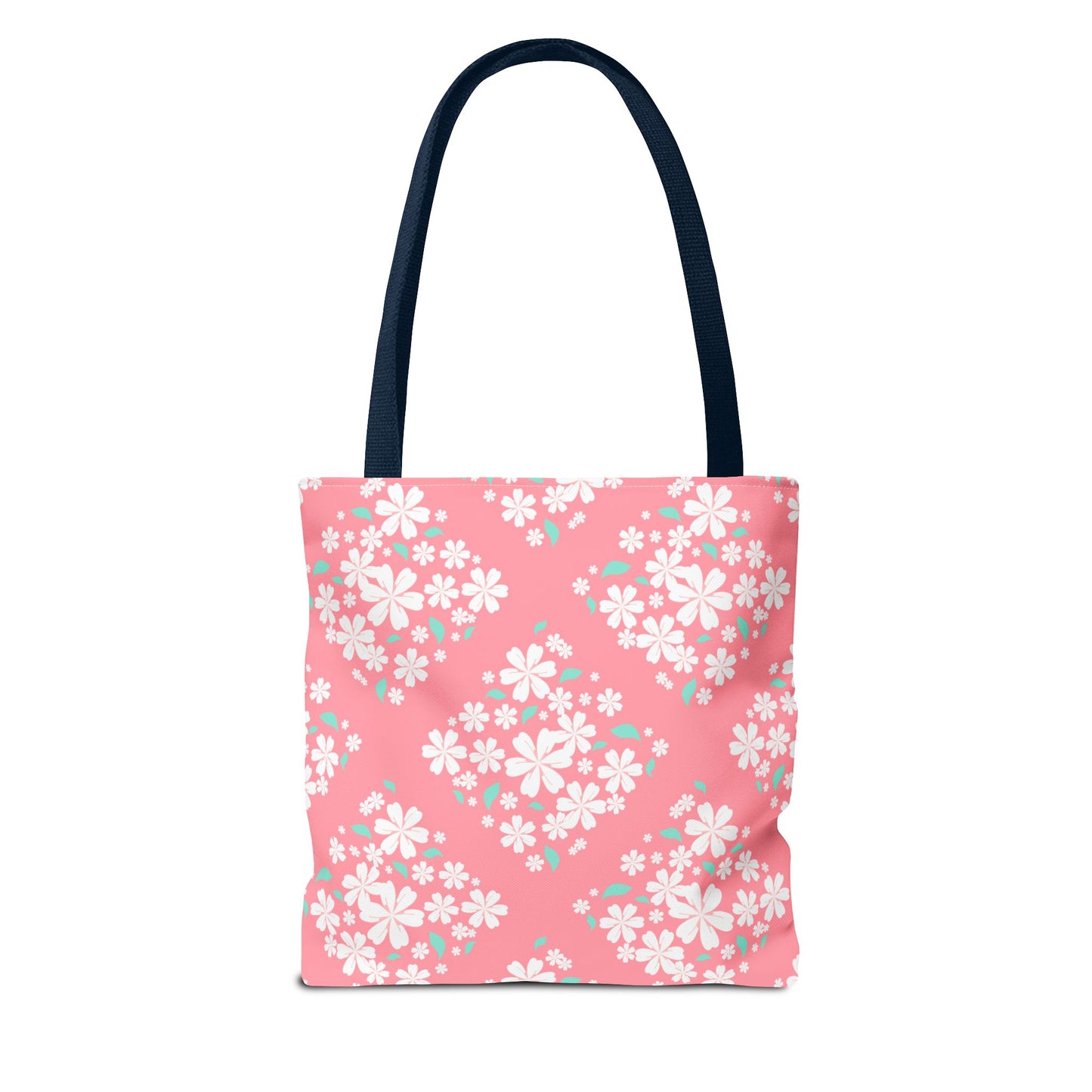 Pink Cherry Blossom Tote Bag — Floral Spring Market Bag