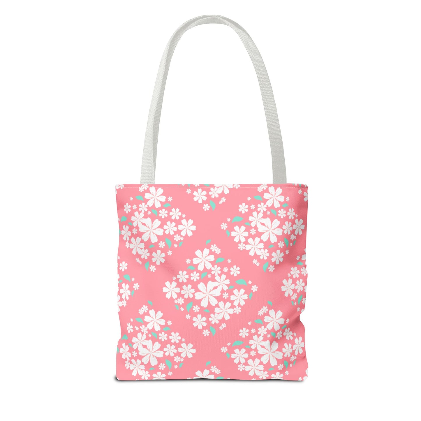 Pink Cherry Blossom Tote Bag — Floral Spring Market Bag