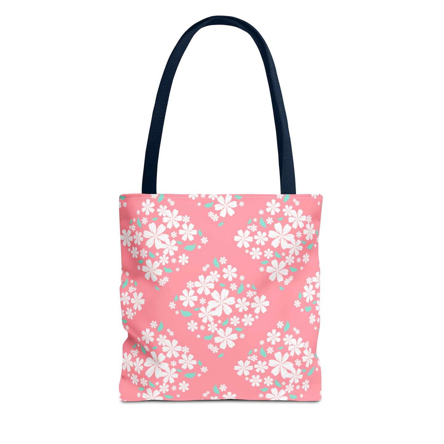 Pink Cherry Blossom Tote Bag — Floral Spring Market Bag