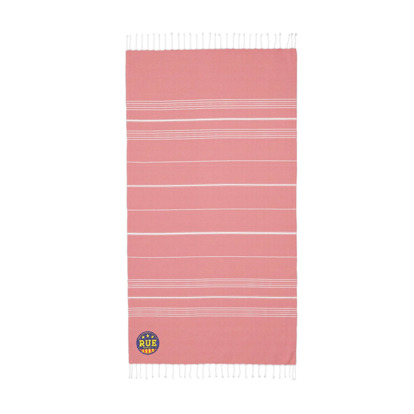 Cali Embroidered Throw Blanket — Striped Turkish-Style Beach & Home Throw