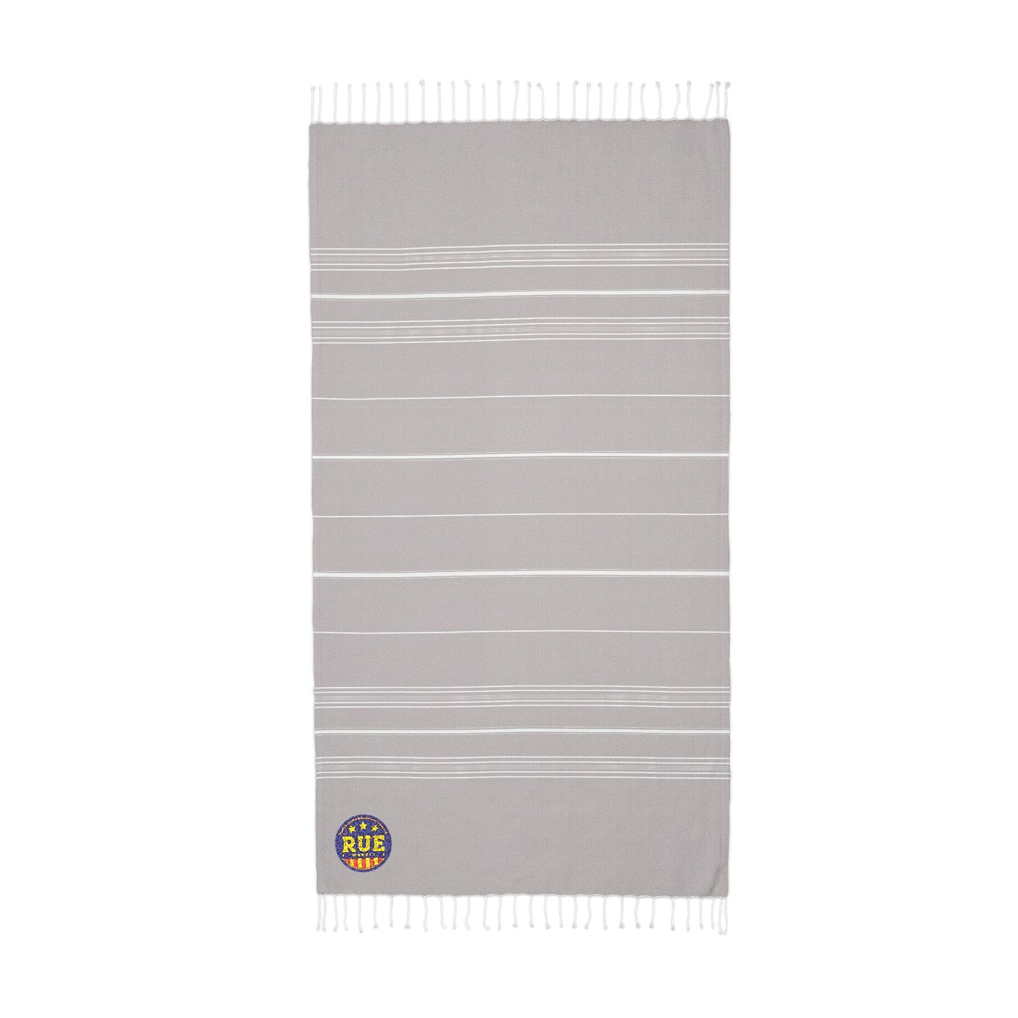 Cali Embroidered Throw Blanket — Striped Turkish-Style Beach & Home Throw