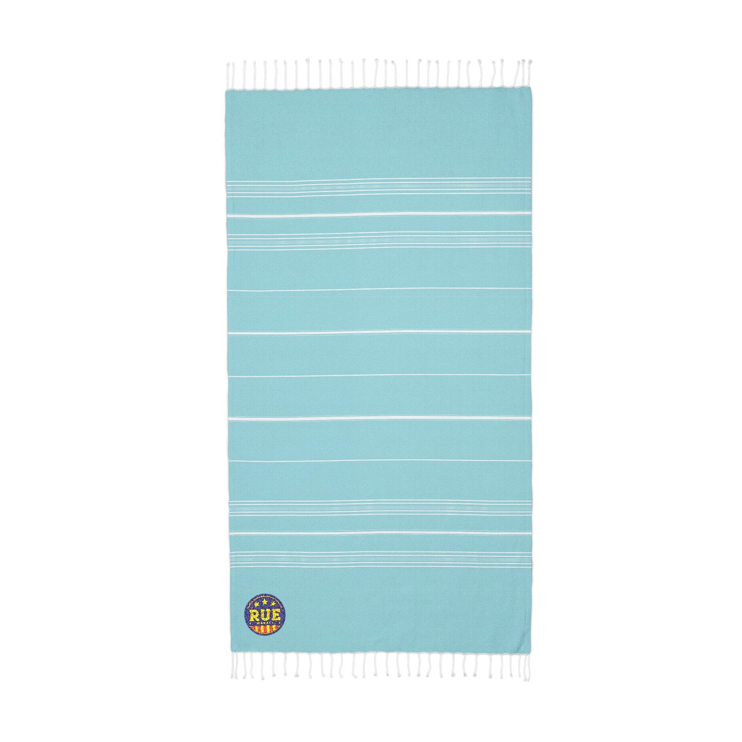 Cali Embroidered Throw Blanket — Striped Turkish-Style Beach & Home Throw