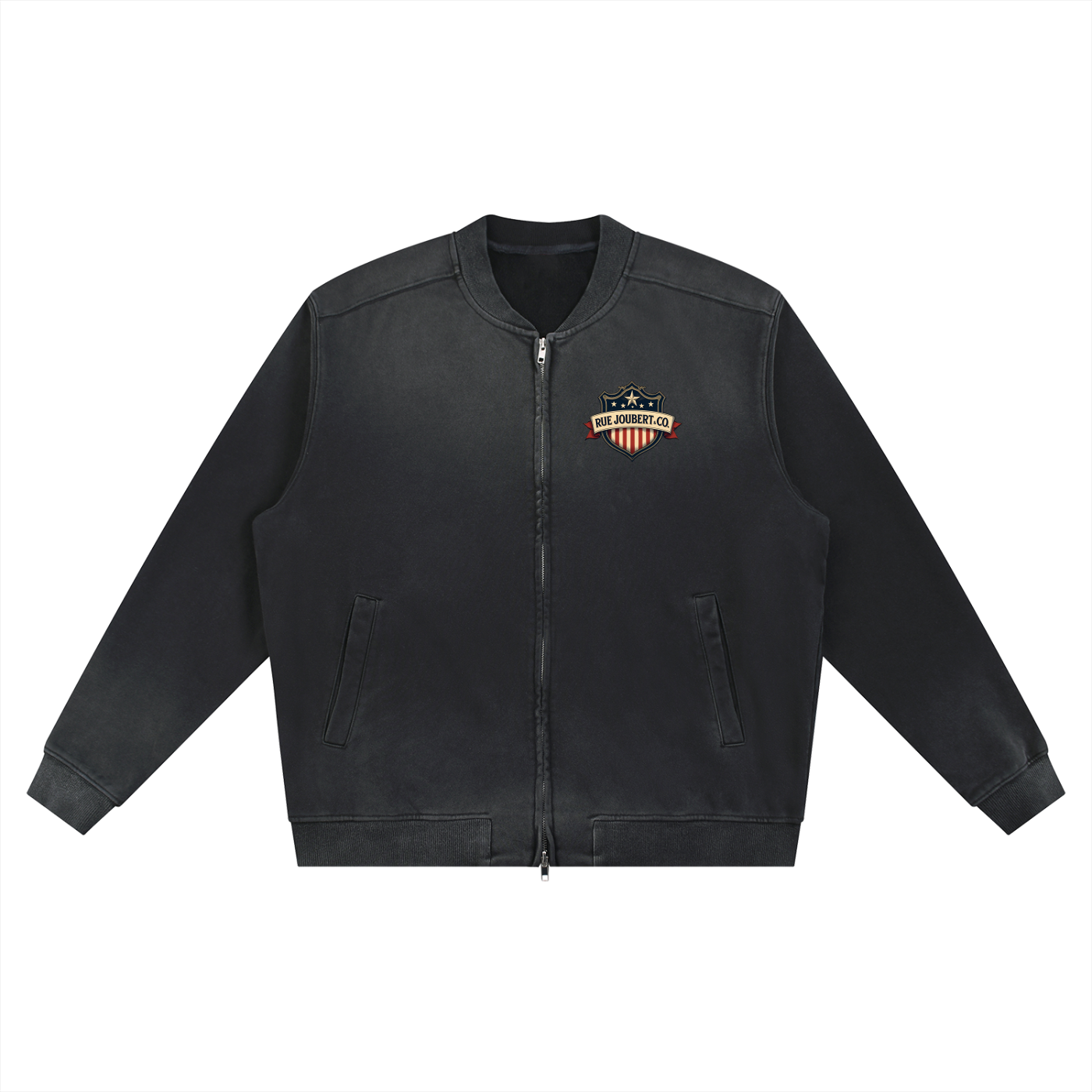 Sun Fade Heavyweight Baseball Jacket